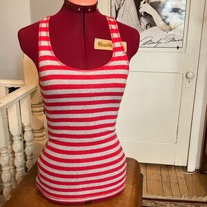Zenana Outfitters Red and Gray Striped Tank Top
2/18$